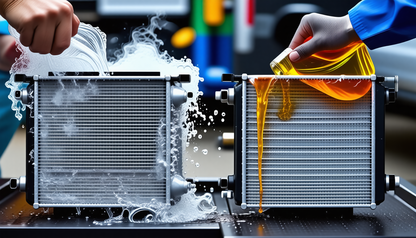 découvrez les avantages du changement de radiateur et choisissez entre l'eau ou le liquide spécifique pour une meilleure efficacité et durabilité de votre système de refroidissement.