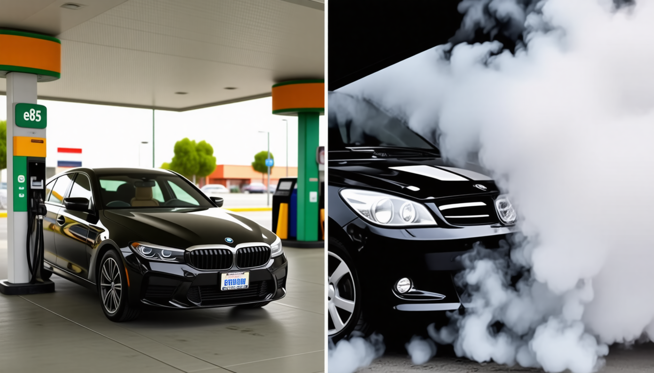 découvrez les avantages et les risques de l'éthanol e85 pour votre véhicule : un choix économique mais potentiellement dangereux pour votre moteur.